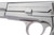Full-auto Browning Hi Power with shoulder stock - left side frame close-up