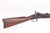 Springfield Trapdoor rifle with ramrod bayonet - left side receiver and buttstock