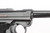 1941 BYF 41 Black Widow Mauser Luger rig - right side grip and toggle close-up