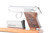Stainless Walther TPH .22 LR pistol with box - left side with magazine