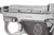 Danish Police contract Husqvarna M40 Lahti pistol rig - left side receiver markings close-up