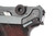 1938 Kriegsmarine Mauser S/42 Luger rig with two matching magazines - left side frame and grip close-up