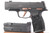Sig Sauer P365 Rose special edition 9mm pistol - left side with magazines