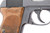 1937 commercial Walther PPK with box magazine - left side grip close-up