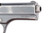 High polish Police Eagle K CZ Model 27 pistol - right side slide and grip close-up