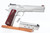 Kimber Stainless Target (LS) M1911 .45 ACP pistol - right side with magazines