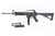 Colt AR-15 9mm carbine - left side with magazines