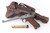 Excellent 1917 DWM Artillery Luger Rig - Matching Stock w/ Rare Red 9 Grips - photo 1 of 25