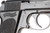 1943 Late Production Walther PPK - Black Grip - close-up of left side grip and frame