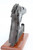 1954 Czech CZ Model 52 7.62x25mm pistol - rear view of back strap and reddish bakelite grips