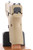 Gen 5 Glock 26 9mm desert tan pistol - rear view of slide and textured grip