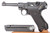 Reworked VoPo 1937 Krieghoff Luger 9mm - left side view with matching-numbered magazine