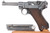 1938 Mauser Luger P.08 9mm - left side view with matching magazine