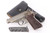 1943 Commercial Walther PP 7.65mm pistol - shown as a rig with black leather holster and wartime magazine