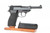 1967 Walther P38 high polish .30 Luger pistol - right side profile with magazine
