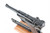 Mauser Interarms M1906 American Eagle Luger 9mm pistol - top view along the toggle and 4 inch barrel