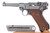 1941 41/42 Code Mauser Luger 9mm pistol - left side view with magazine