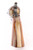 1970 Hawes 1851 Navy .36 cal black powder revolver - rear view of brass grip straps and wood grips