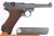 1939 Mauser Luger 9mm - right side profile with magazine