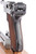 1939 Mauser Luger - back of grip frame and checkered wood grips