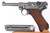 1939 Mauser Luger 9mm - left side view with matching magazine