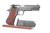 1973 Spanish Star Model B Super 9mm Luger pistol - right side profile with magazine and import mark