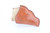 1955 Smith & Wesson Pre-Model 40 Centennial - tan leather holster, front view
