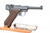 Shooter grade 1918 DWM Luger 1675f opposite side view with magazine