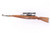 1944 Gustloff Werke K98k long side rail sniper 8mm Mauser rifle - left side full view with scope