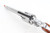 1978 Smith & Wesson Model 63 .22 LR stainless revolver top view
