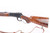 1936 Winchester Model 71 Deluxe .348 Win rifle - left side of the receiver, lever and checkered stock