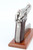 Nickel Beretta 85FS Cheetah 9mm Short - rear view of slide and grips