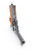 1957 Colt Woodsman third series .22 LR pistol - rear view of sights and back strap