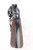 1966 Colt Official Police .38 Special revolver - back strap and checkered grips, rear view