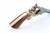 Pietta 1851 Navy .44 black powder revolver - brass back strap and wood grip, rear view
