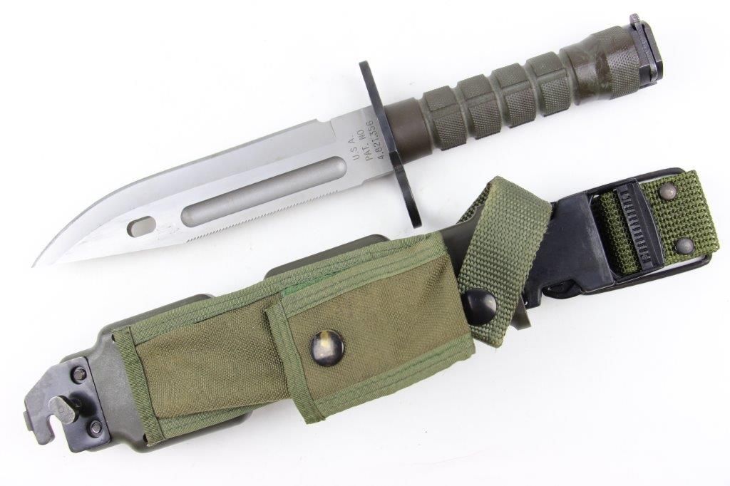 ●M9 PHROBIS INT'L SPAIN USA bayonet-M9-Phrobis Int'l--Spain-USA-- Pat No.-- Excellent