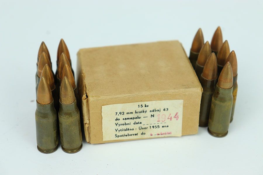 ammo まとめ売り RARE - STG44 / MP44 Original 1944 Boxed Ammo -15 Rounds
