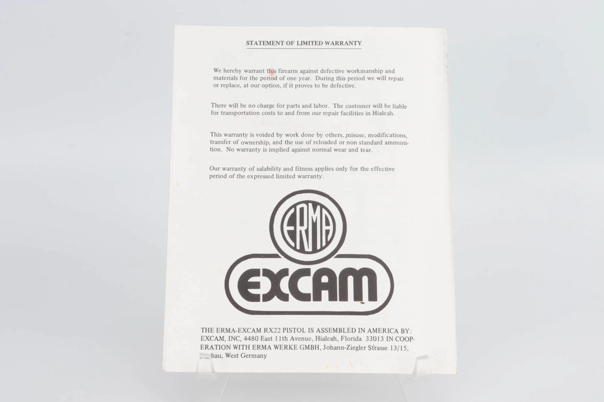Boxed Erma / Excam RX22 pistol - .22 LR-img-10