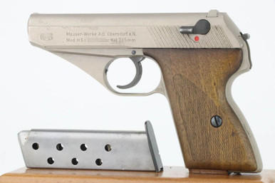 Satin-Nickel Nazi Mauser HSC - Legacy Collectibles