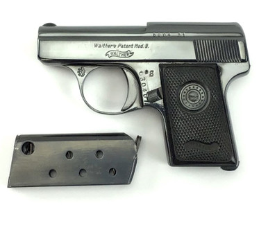 Walther Model 9 .25 caliber 6.35mm Pre WWII Czech Military