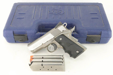 Hogue Enhances Rubber Grip Finger Grooves Colt 1911 Officers