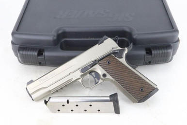ANIB Sig Sauer Model 1911 - Satin Nickel Finish - Legacy Collectibles