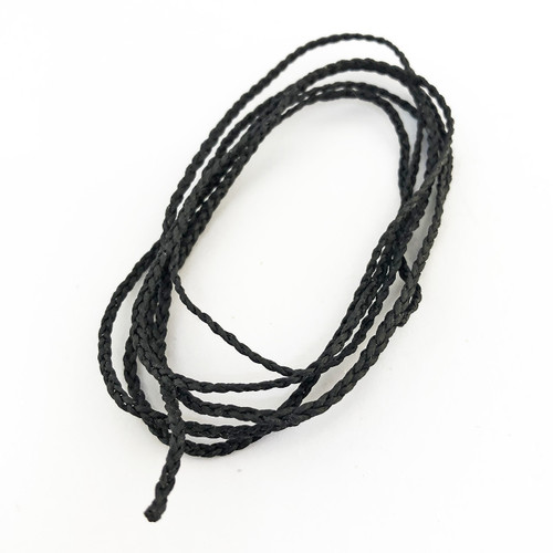 Black Hand Braided Cord for necklace, anklet or bracelet making.