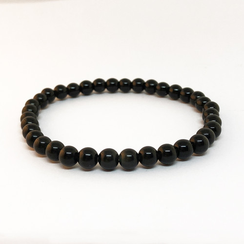 Black Tourmaline 6mm Bead Bracelet