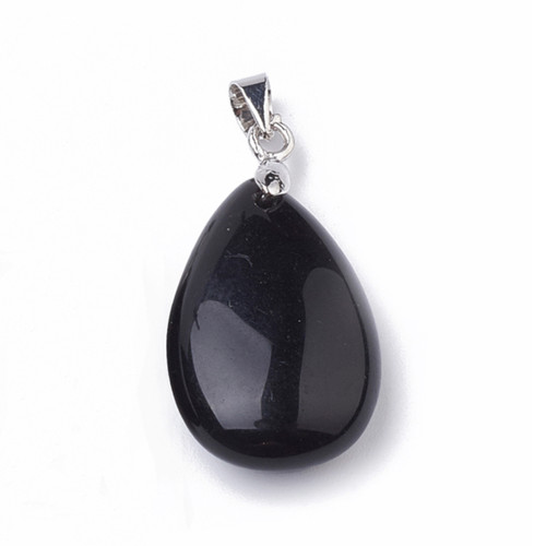 Black Obsidian 33mm Teardrop Pendant Black Obsidian 33mm Teardrop Pendant