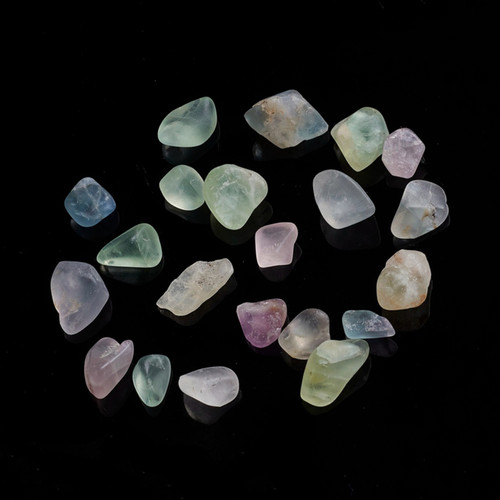 Mixed Fluorite Small Crystal Chips