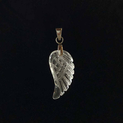 Quartz Wing 24mm Angel Wing Pendant