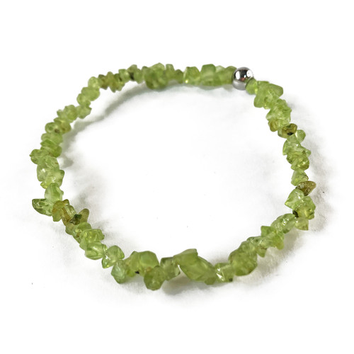 Olive Peridot Chip Bracelet
