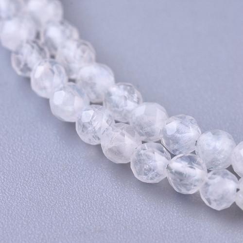 2mm Faceted Moonstone 40cm Necklace
