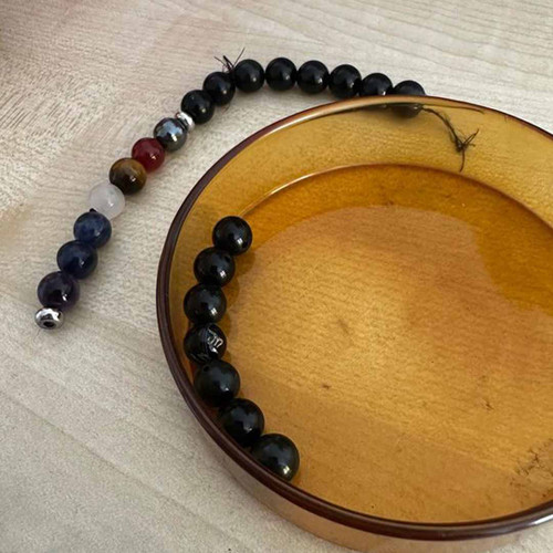 Broken Elastic on stretchy bead bracelet